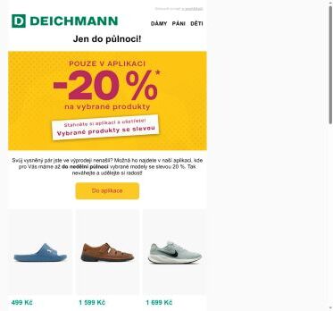 UŽ JEN DNES: -2️⃣0️⃣ % v aplikaci 🔥