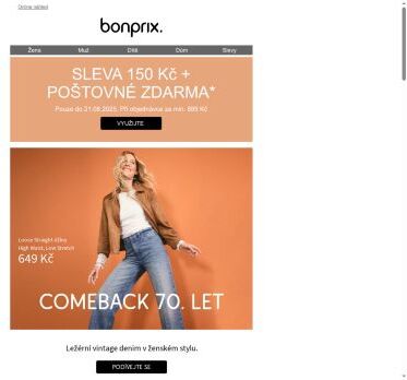 Získejte 150 Kč a poštovné zdarma