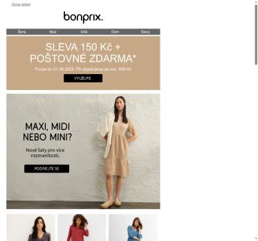 150 Kč jako dárek! Plus: Vaše objednávka bude doručena zdarma.