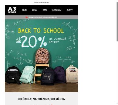 🎒 Back To School: Batohy se slevou až 20 %