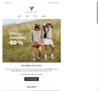 Stylové mikiny a tepláky nyní -50 %