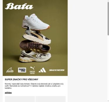 Sezóna tenisek: adidas, Skechers, Power a další!