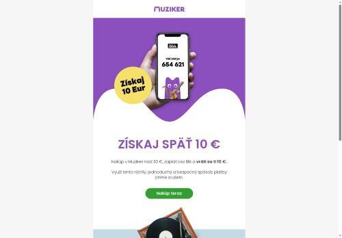 Plať cez Blik a získaj 10 €!