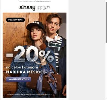 ➡️ Aktuální [ AKCE ] v Sinsay ⬅️