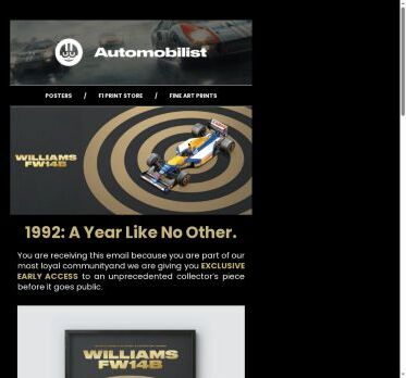 Exclusive Early Access: Williams Racing FW14B 1992