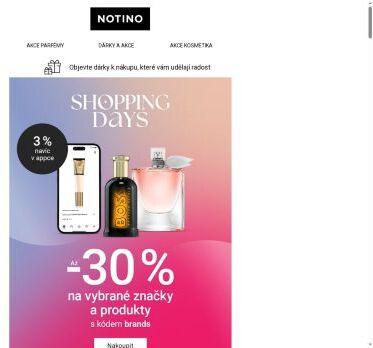 Shopping Days odstartovaly: až −33 % na oblíbené značky a produkty