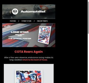 FIA WEC Lone Star Le Mans 2025: Official Poster