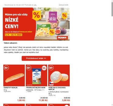Ušetřete na svačinkách – máme pro vás vždy nízké ceny!
