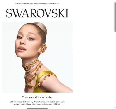 Ariana Grande září ve špercích Swarovski z kolekce pro podzim/zimu 2025