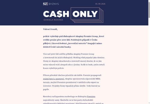 Cash Only: V Česku přibývá drahých lekcí z finanční gramotnosti