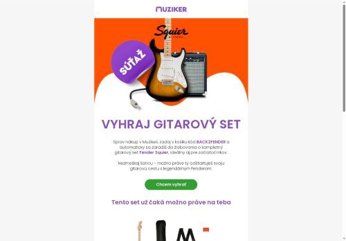 Vyhraj gitarový set Fender Squier