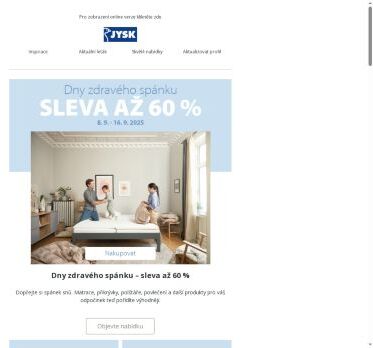 🛌 Dny zdravého spánku: sleva až 60 %!