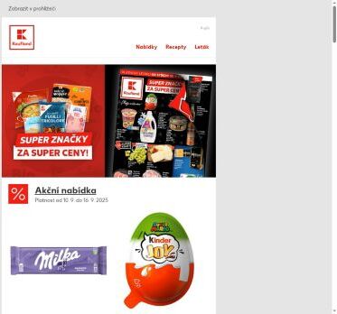 Milka čokoláda a Kinder Joy v akci - již od středy!