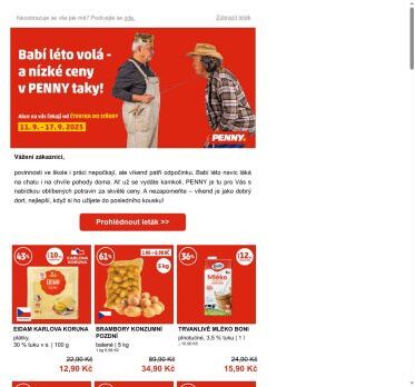 Babí léto volá – a nízké ceny v PENNY taky!