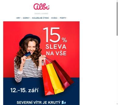Podzim právě přivál slevu 15 %. 💨1️⃣5️⃣