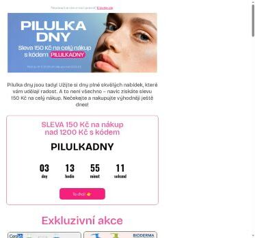 Dny nákupů s 20% slevou jsou v plném proudu.