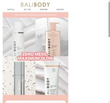 Mess-free, no fuss self tan 🙌