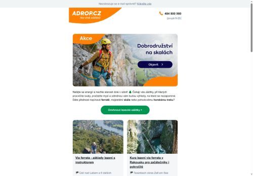 Dobrodružství na skalách 🧗‍♂️
