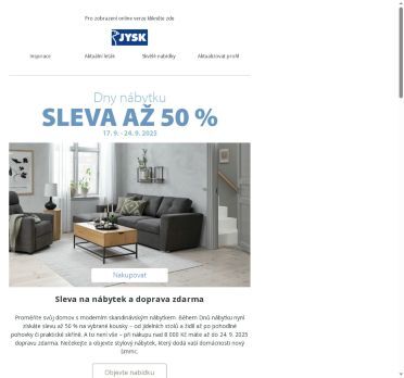 Sleva až 50 % na nábytek + doprava zdarma 🚚✨