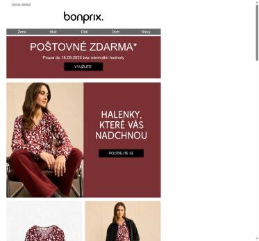 Poštovné zdarma | Halenky, které Vás nadchnou 💕