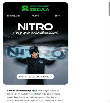 Snowboardová kolekce Nitro 2026 zrovna dropla! 🧨