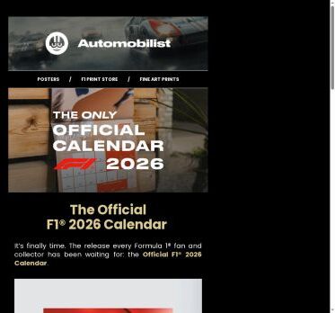 The Wait Is Over: Official F1® 2026 CALENDAR now
 available