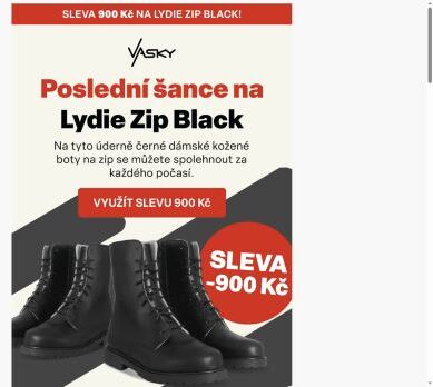 Poslední šance na Lydie Zip Black!
