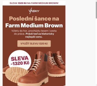 Poslední šance na Farm Medium Brown⏰