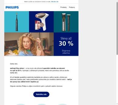 ✨ Začněte svou cestu ke zdraví s Philips - se slevami až 30 %