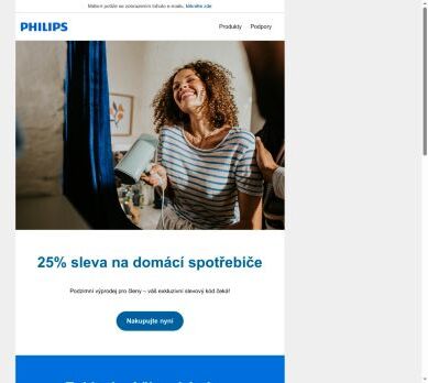 25% sleva na domácí spotřebiče 🍁