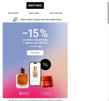 −15 %! Sleva na celou objednávku nad 300 Kč.
