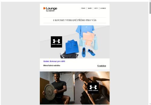 Under Armour, WAL G. & Versace Jeans Couture ⎪ Fantastické slevy