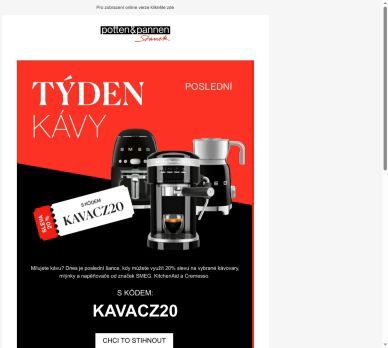 Týden kávy dnes končí.