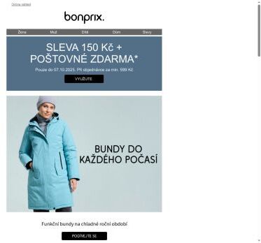 Nepropásněte: 150 Kč a poštovné zdarma!