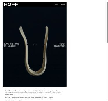 HOFF y el diseñador David Tourniaire-Beauciel
 presentan SEVEN