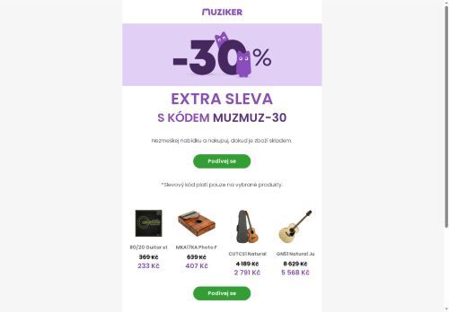 Ušetři až 30 % na vybraných produktech