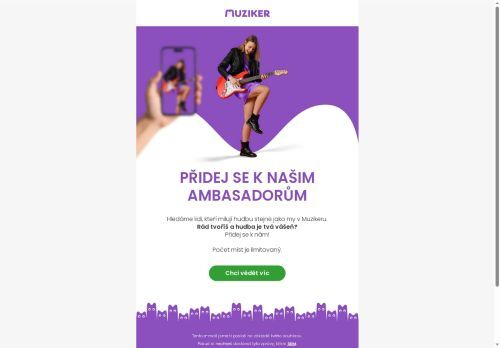Staň se Muziker Ambasadorem