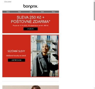 Nepropásněte: 250 Kč & poštovné zdarma