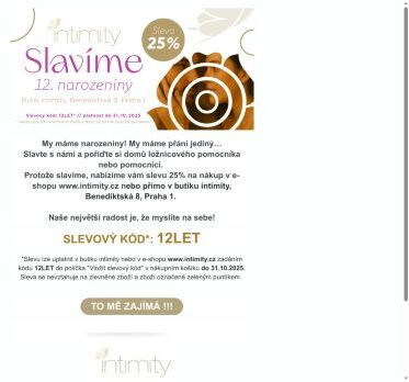 Slavíme 12. narozeniny se slevou 25%