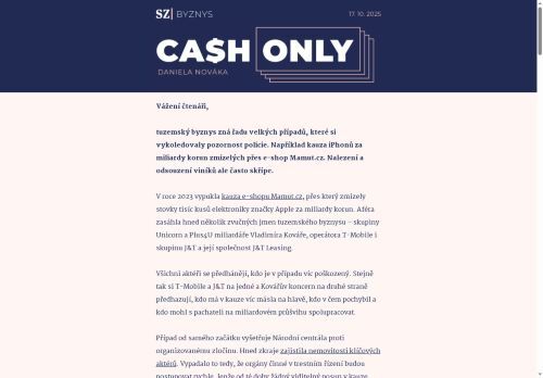 Cash Only: Mamut, Arca a další. Na rozpletení obřích kauz se už čeká roky