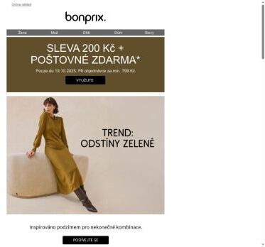 Nepropásněte: 200 Kč a poštovné zdarma