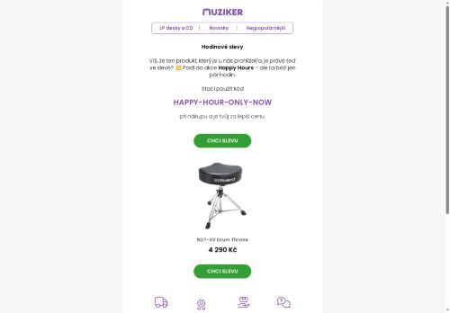 Happy Hours běží – tvůj oblíbený kousek je teď ve slevě! ⏰