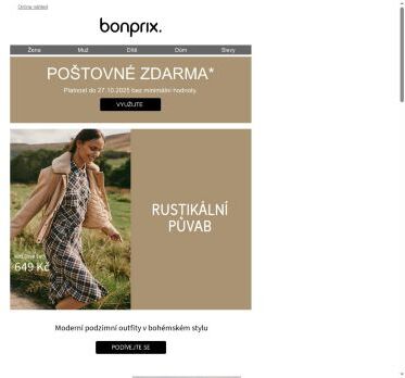 Poštovné zdarma | Bohémský styl na podzim 🍂