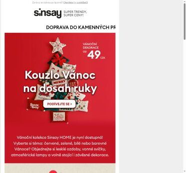 Od 49 CZK | VÁNOČNÍ OZDOBY 🎄