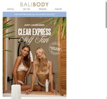 JUST LAUNCHED: Clear Express Self Tan ☁️