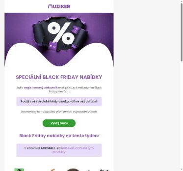 Jen pro tebe: Black Friday slevy dřív než ostatní!