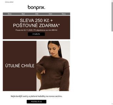 Pouze krátce: 250 Kč + poštovné zdarma