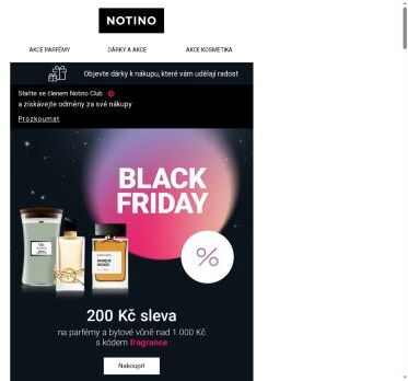 BLACK FRIDAY startuje: sleva 200 Kč na parfémy 🌹