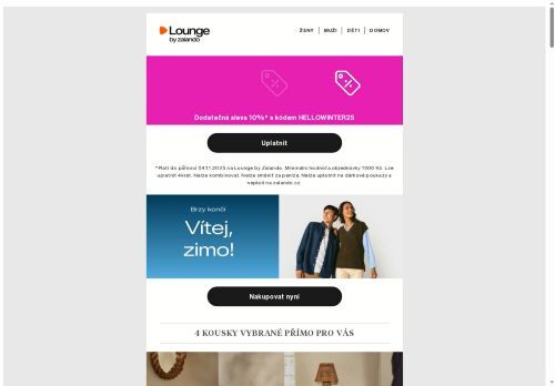 Již brzy skončí: výprodej Vítej, zimo! s 10% slevou navíc