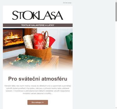 Vánoční látky - pustíte se do šití?